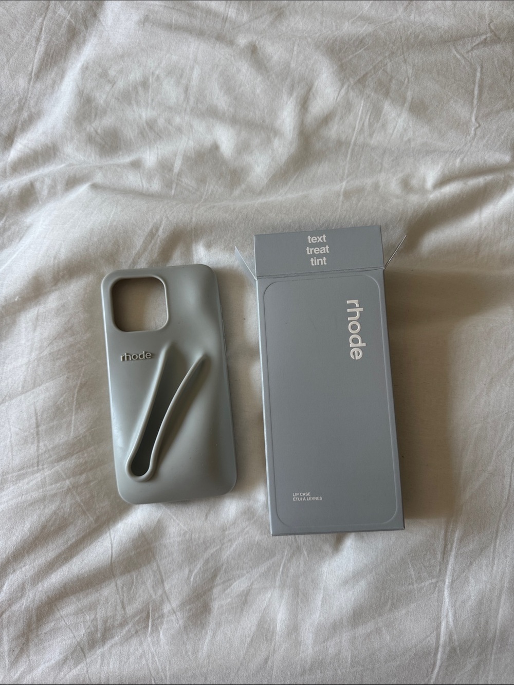 rhode Gray Silicone Phone Case - Gray